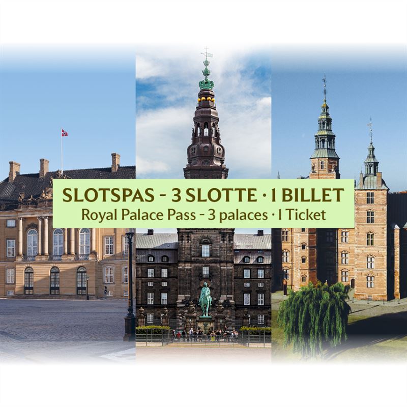 Slotspas - 3 slotte · 1 billet